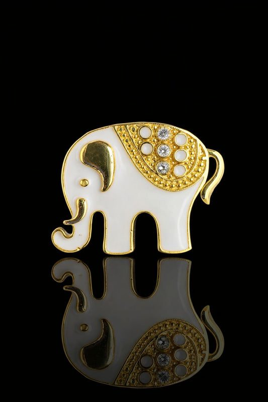 Royal Steps Elephant Brooch
