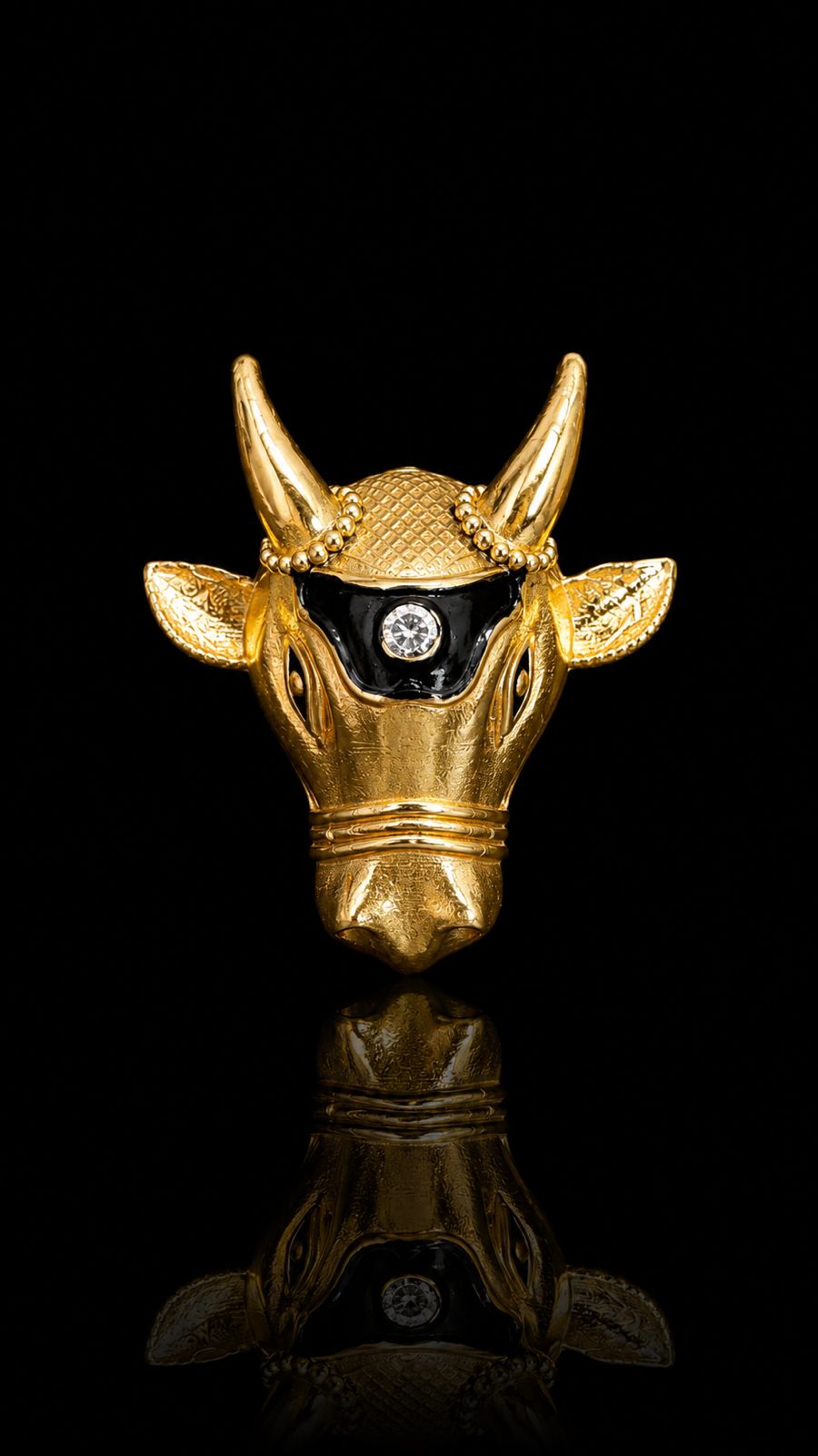Royal Bull Crest Brooch