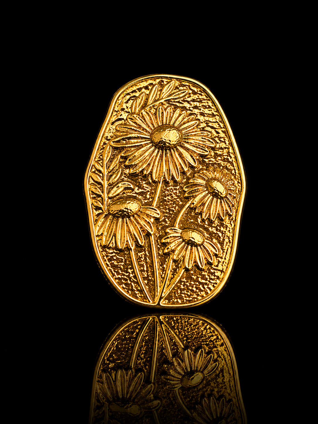 Golden Bloom Meadow Brooch