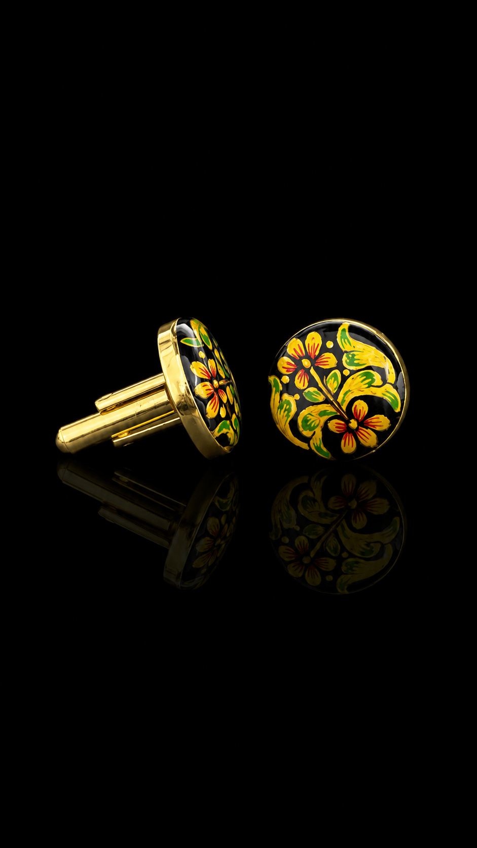 Gulnaar Hand-Painted Enamel Cufflinks