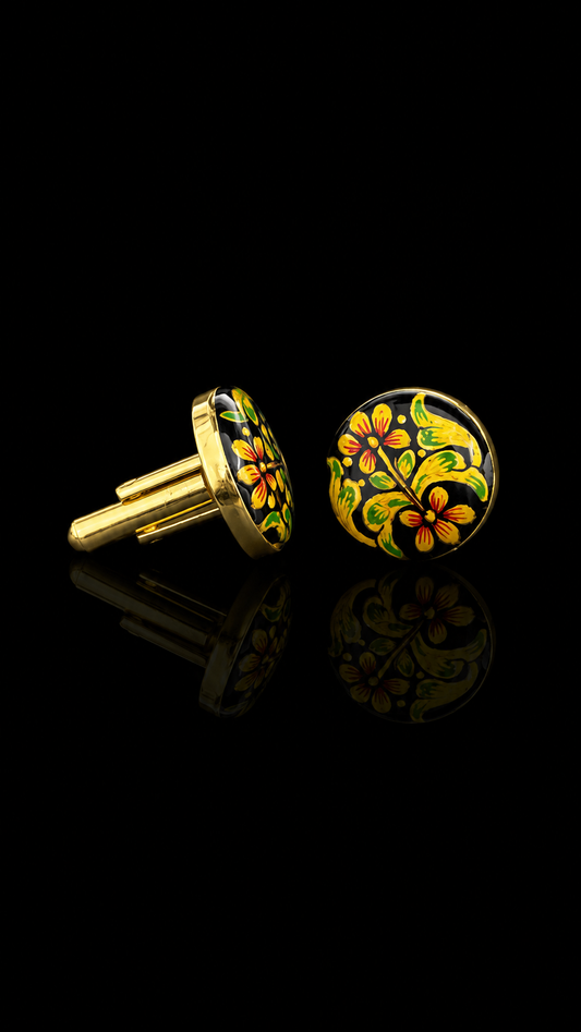 Gulnaar Hand-Painted Enamel Cufflinks