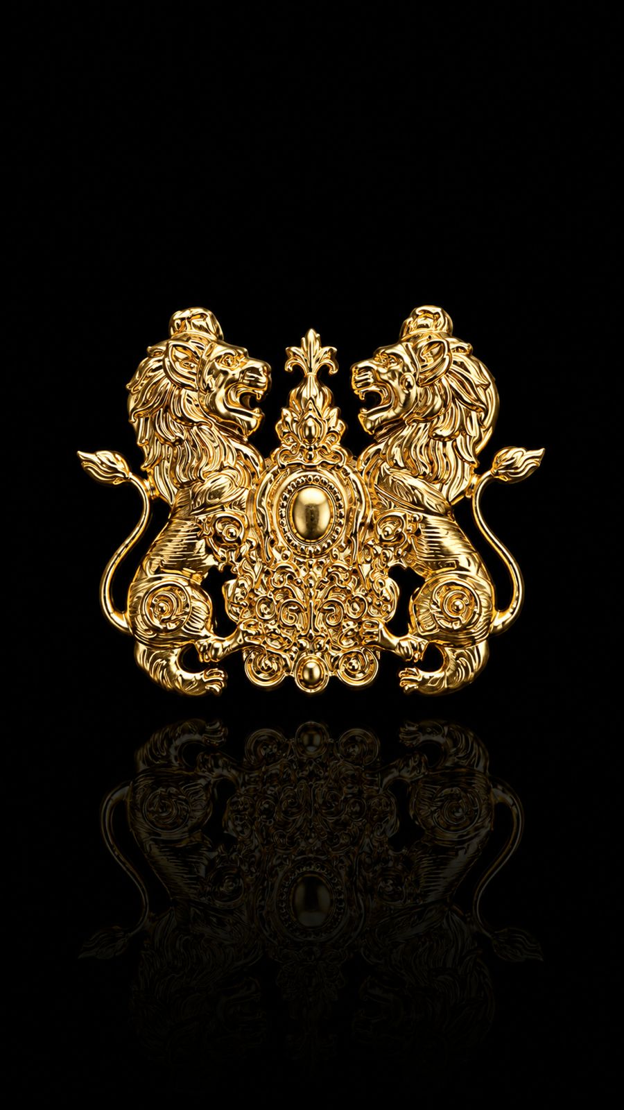 Royal Lion Crest Lapel Pin