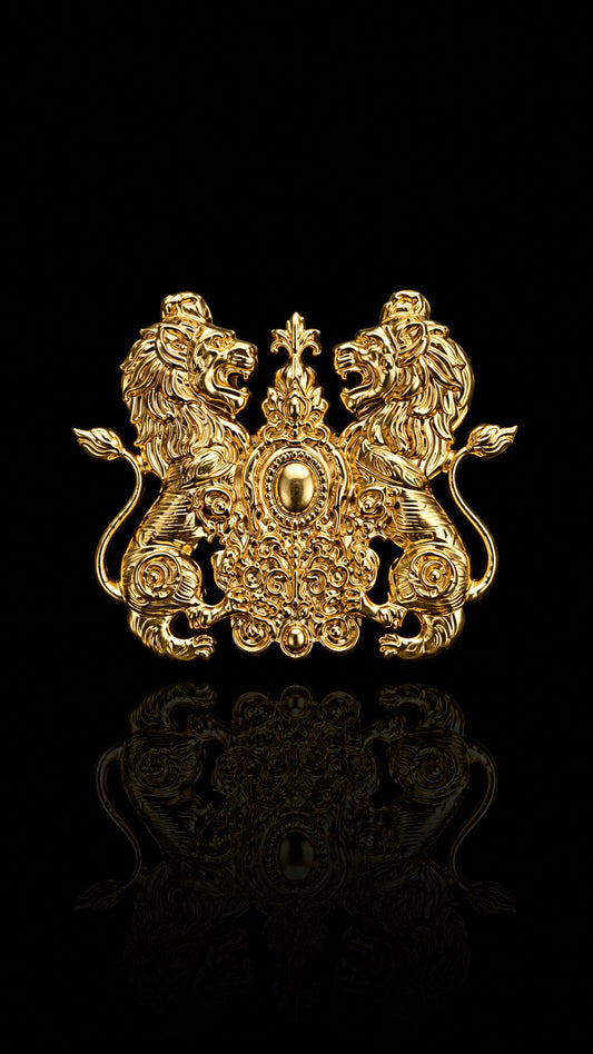 Royal Lion Crest Lapel Pin