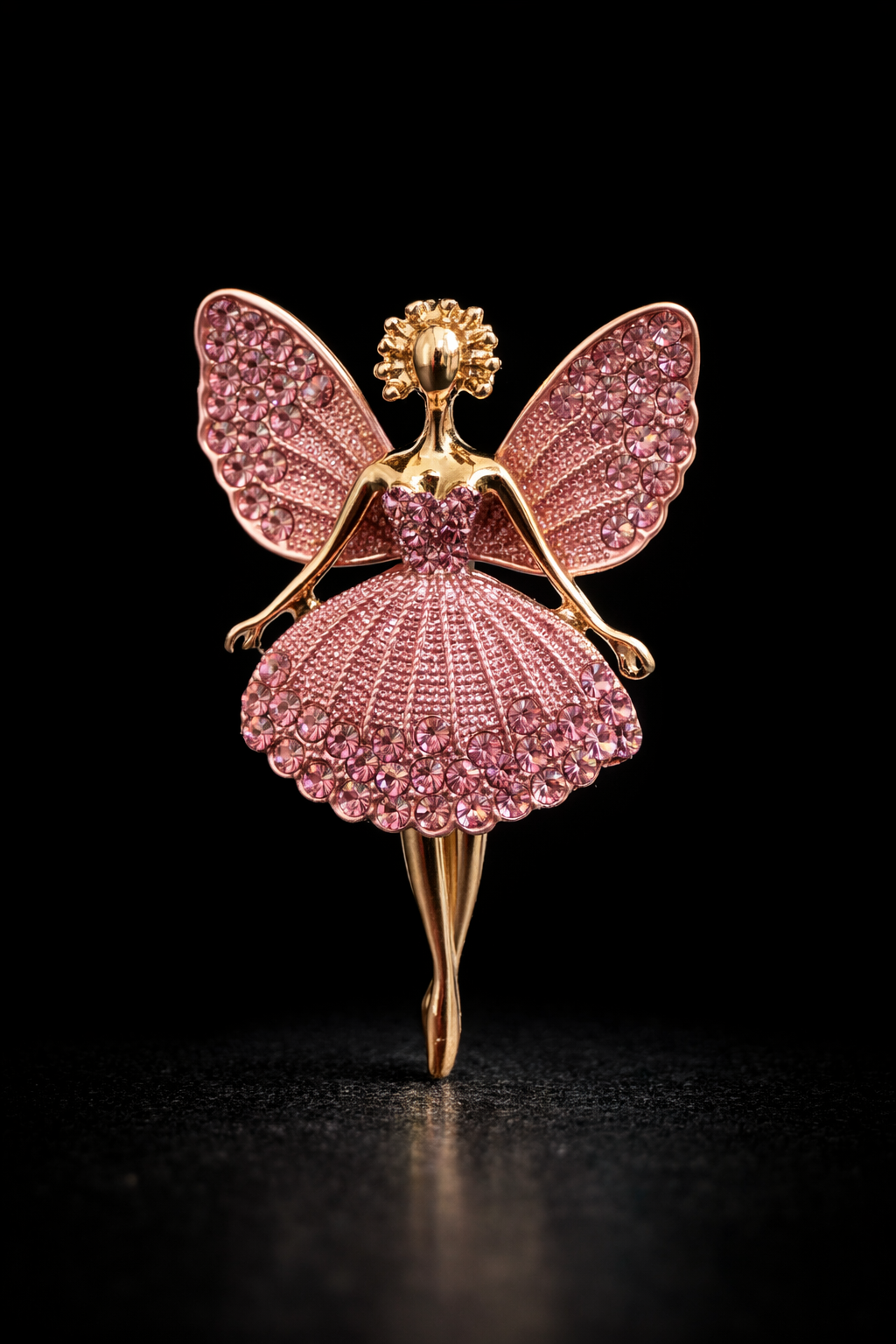 Enchanted Fairy Crystal Brooch