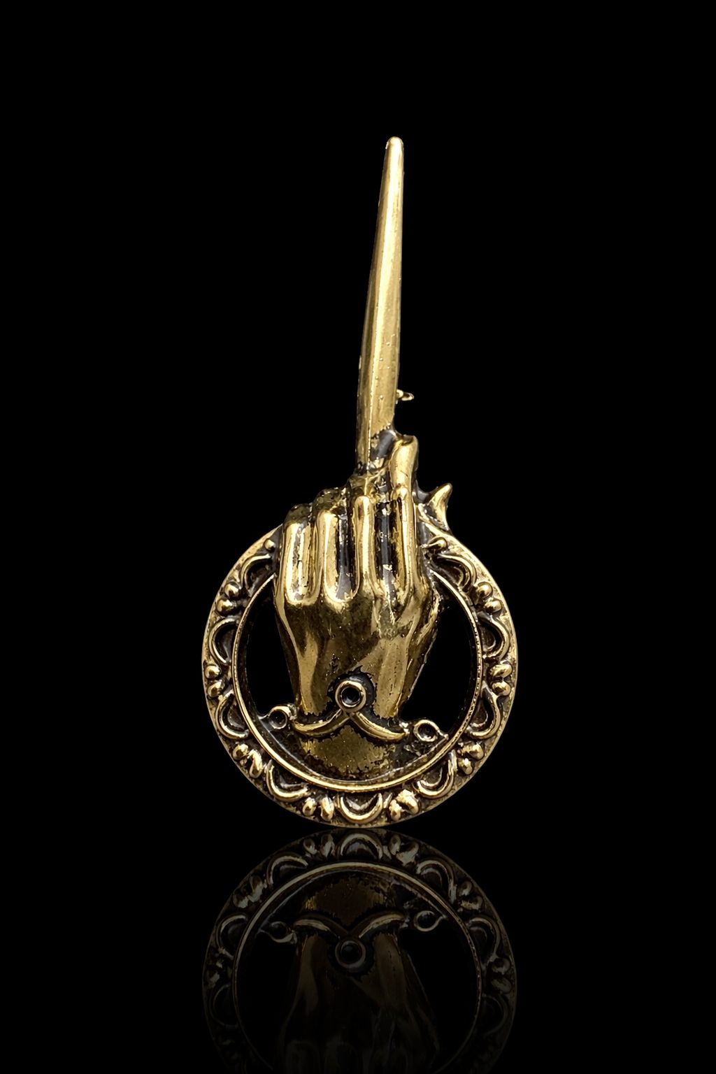 Regal Gesture Sword Brooch