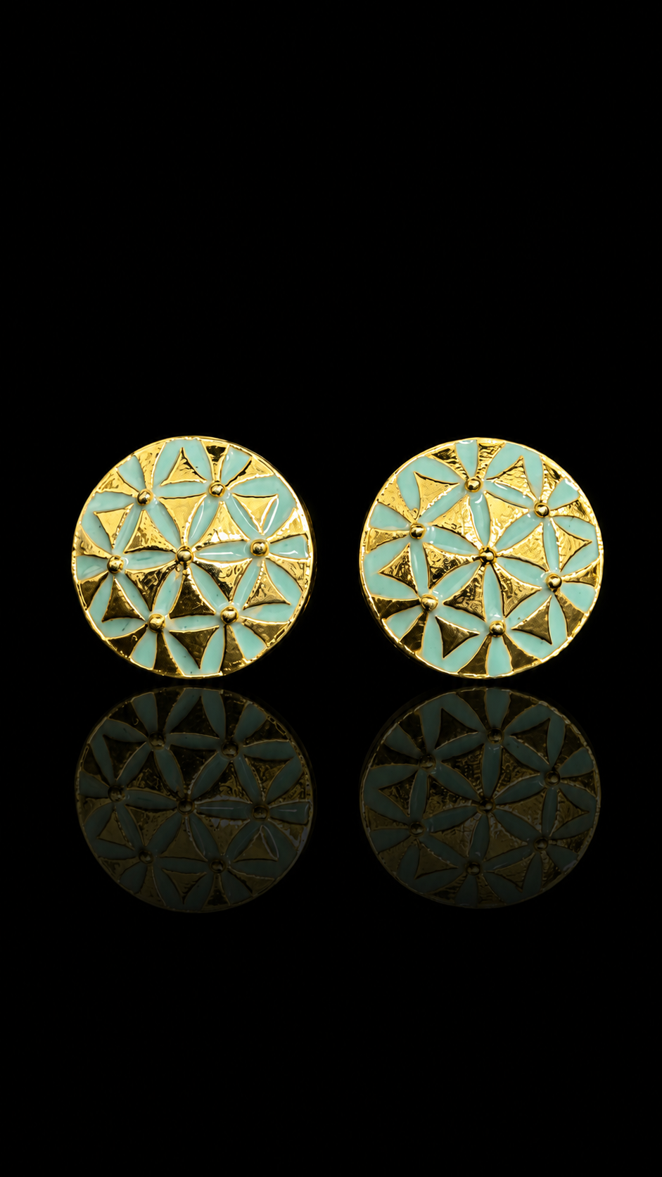Mint Mosaic Cufflinks