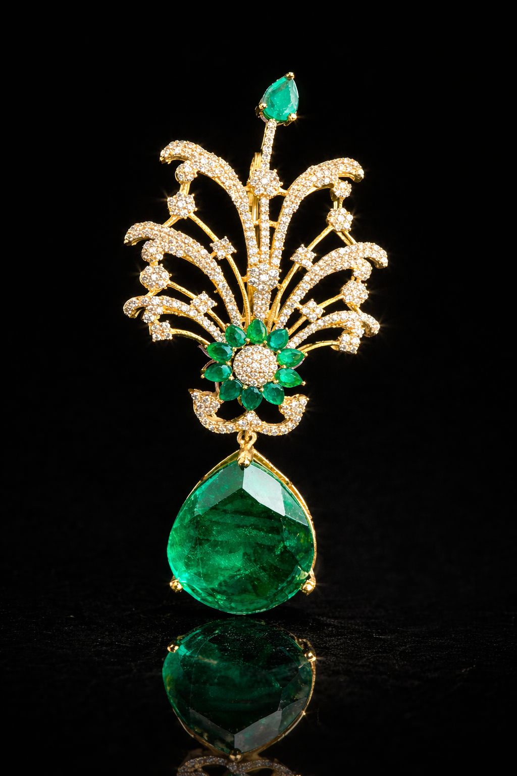 Imperial Blossom Cascade Brooch