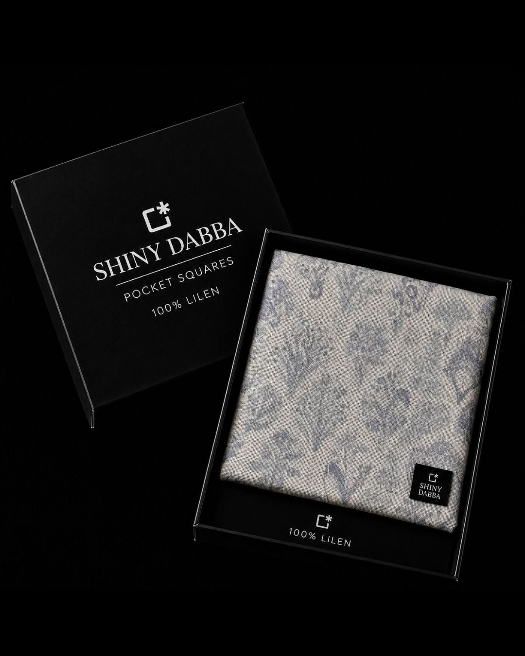 Silver Meadow Linen Pocket Square