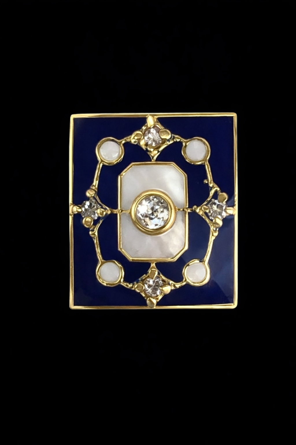 Royal Plum Crest Kurta Button