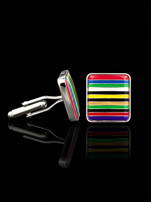 Spectrum Stripe Cufflinks