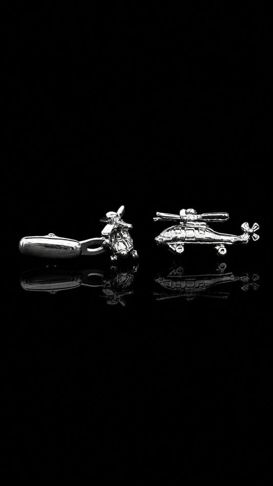 Aviation Helicopter Cufflinks