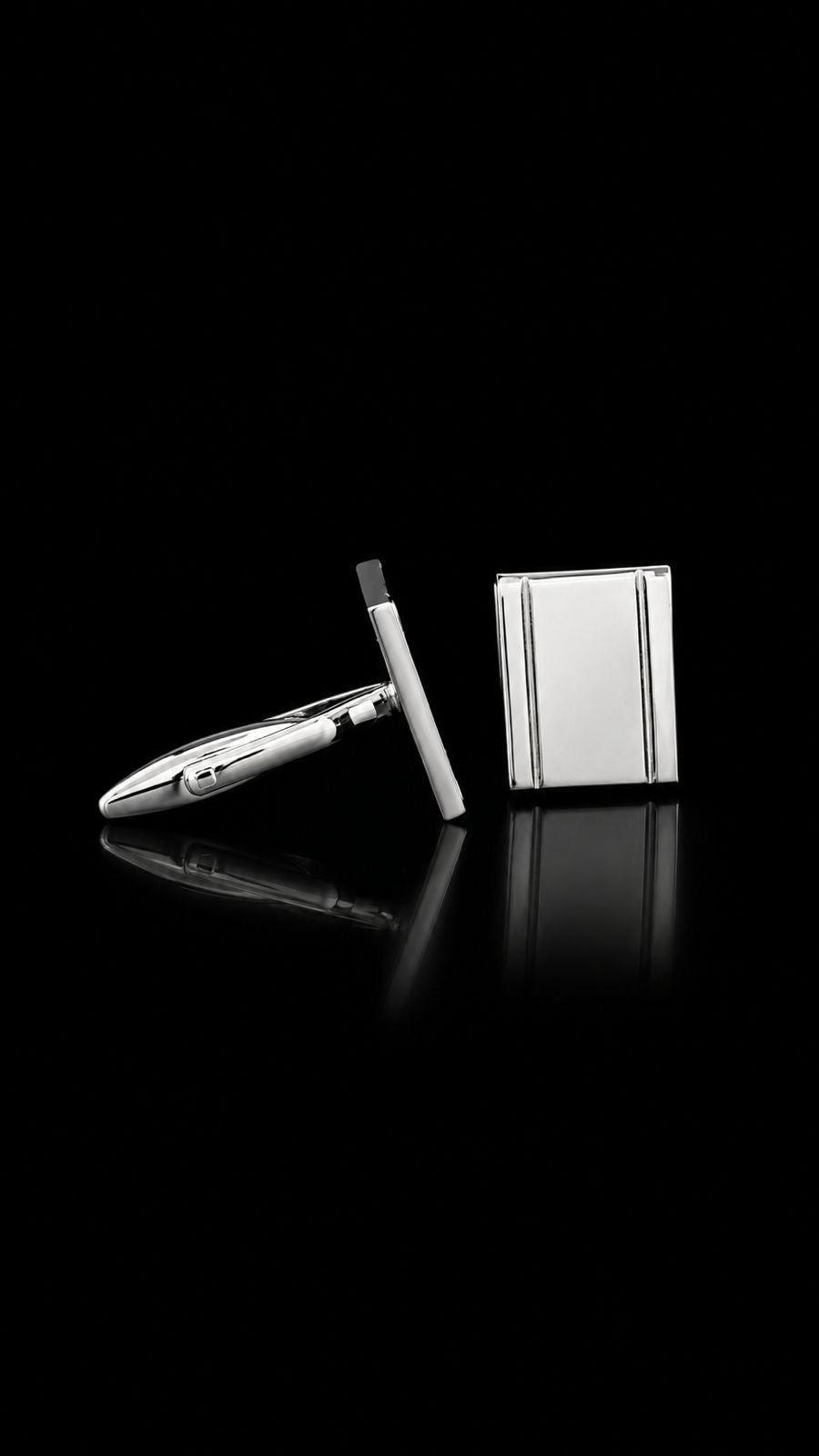 Executive Silver Bar Cufflinks