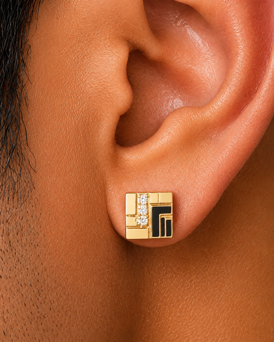 Urban Luxe Geometric Stud Earrings