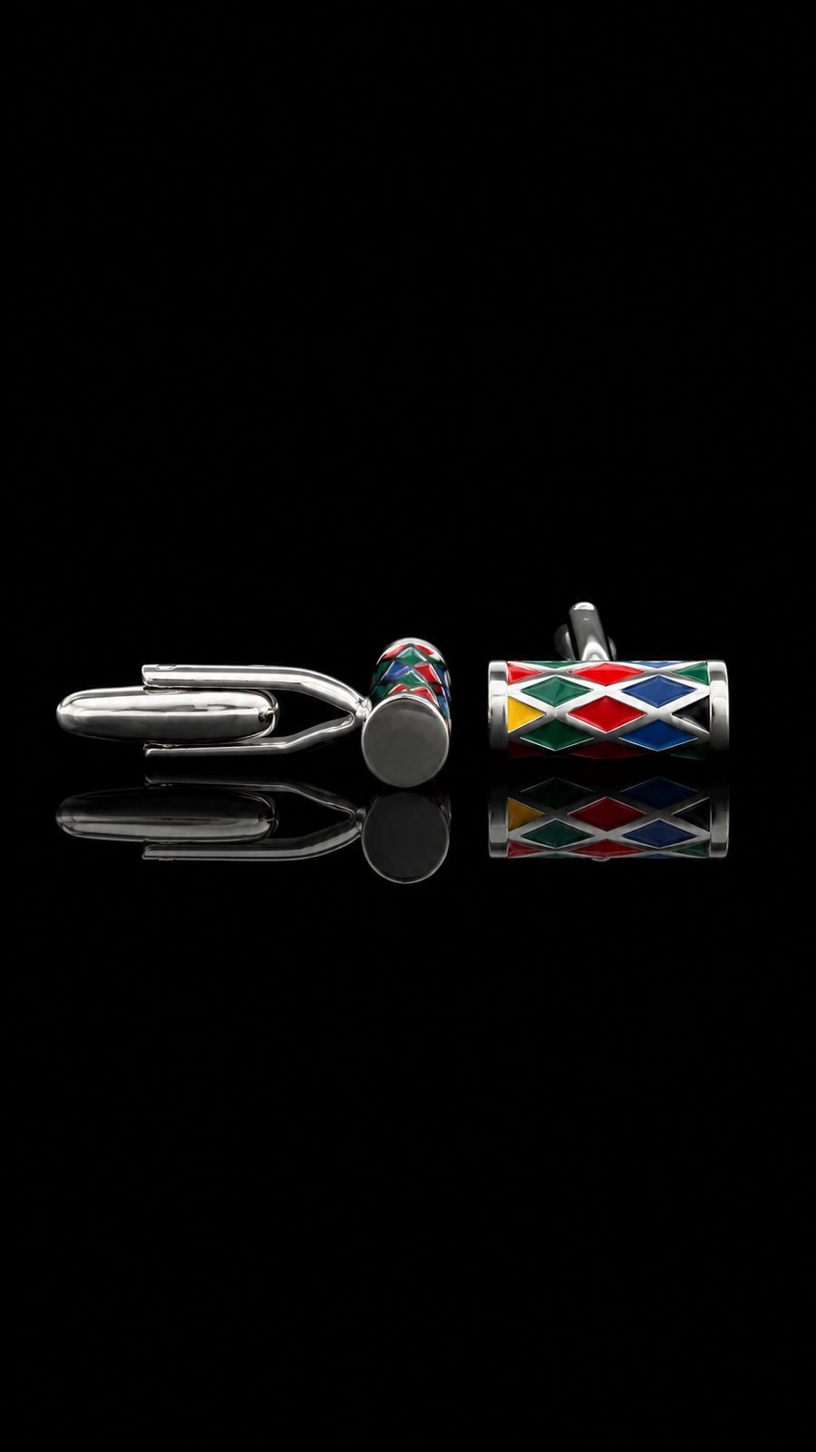Harlequin Mosaic Cufflinks