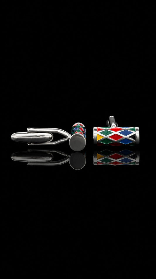 Harlequin Mosaic Cufflinks