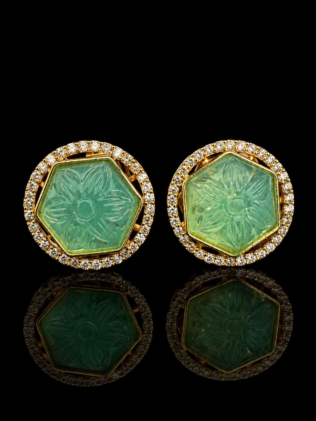 Emerald Bloom Diamond Cufflinks