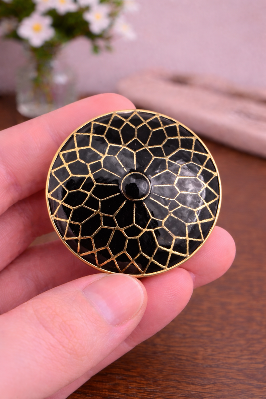 Midnight Mosaic Bandhgala Button