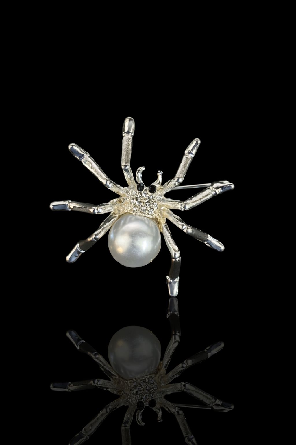 Pearl Web Spider Brooch