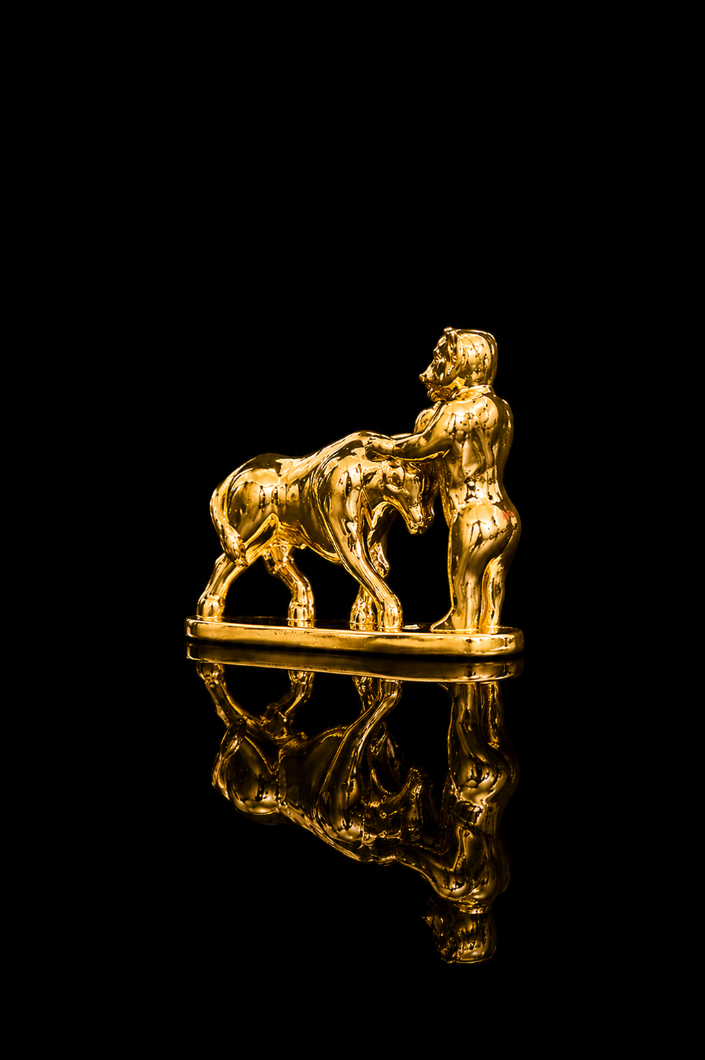 Golden Bull Tamer Lapel Pin