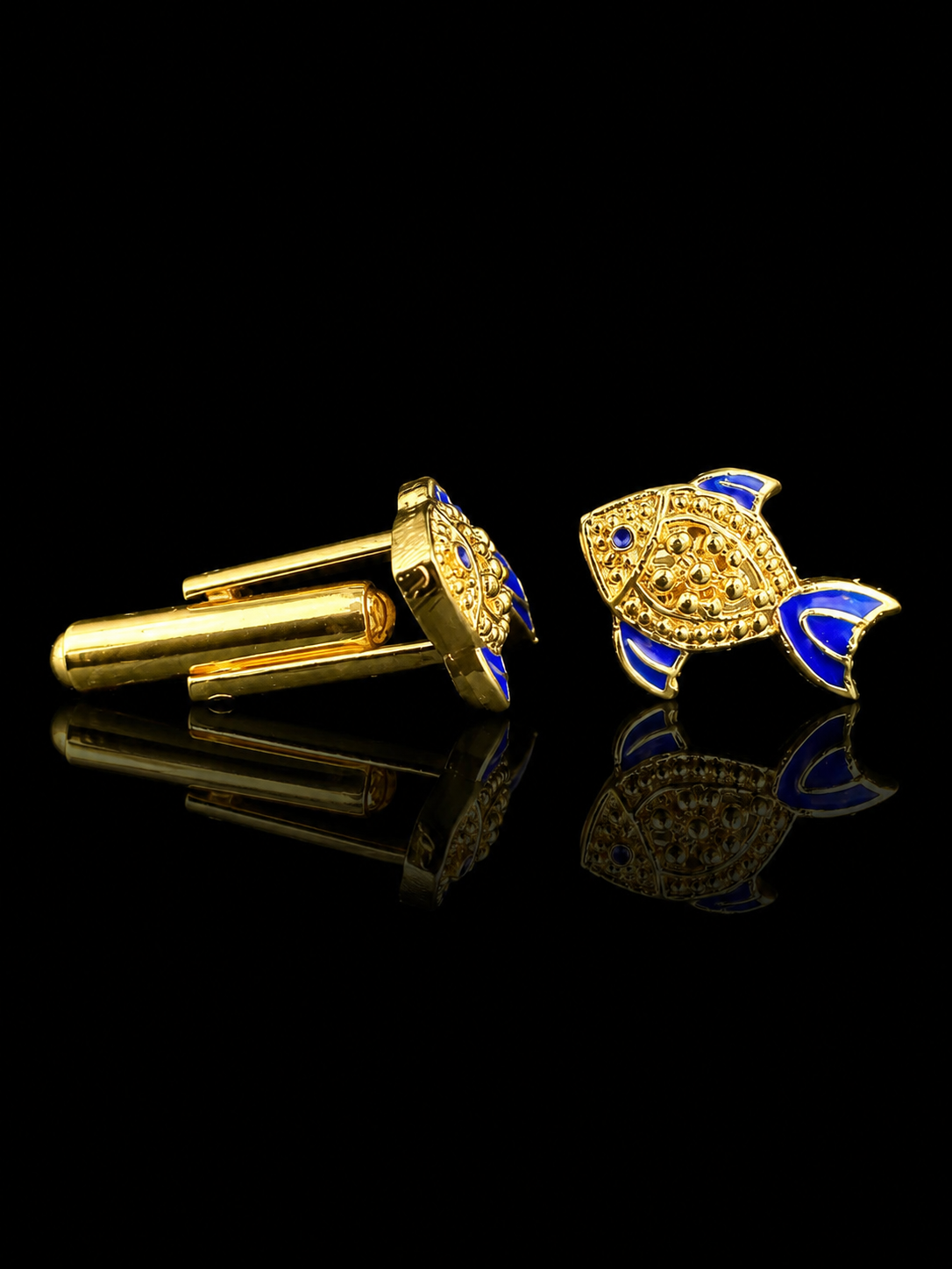 Royal Blue Fish Cufflinks