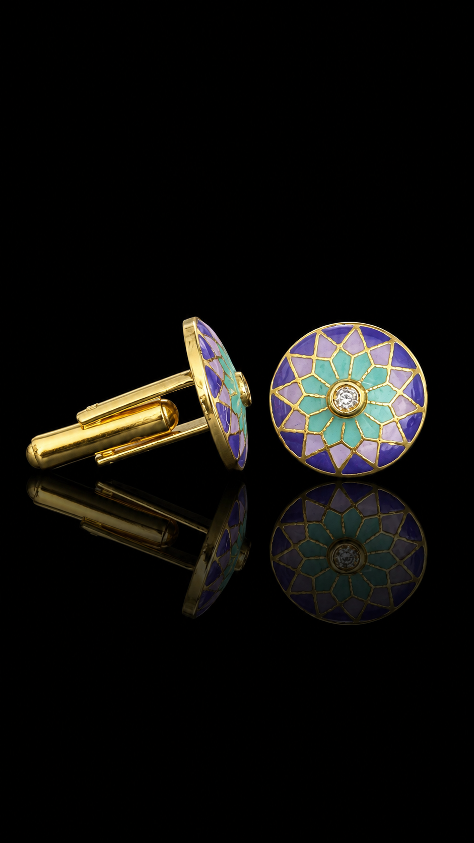 Mosaic Bloom Cufflinks