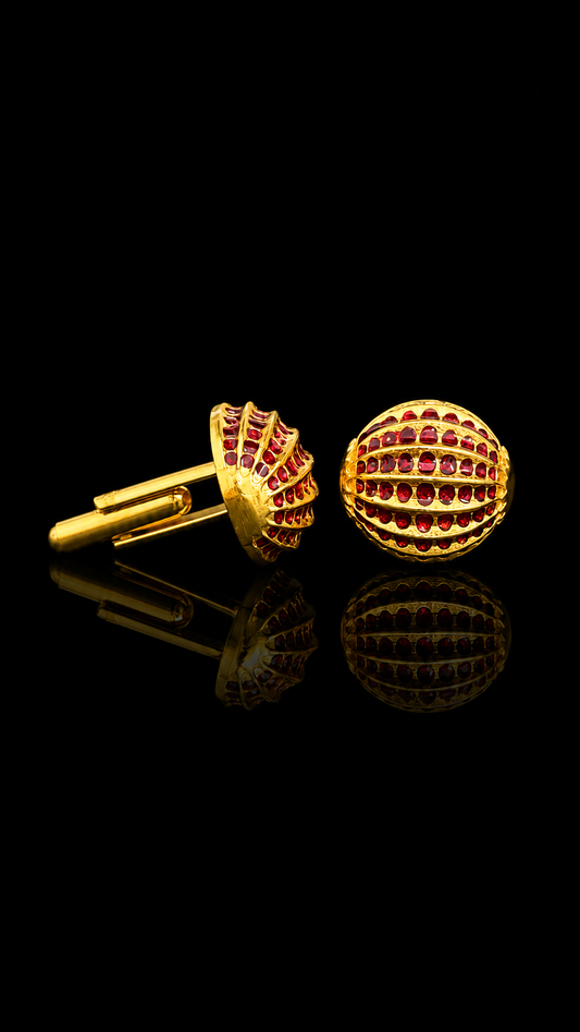 Maharaja Ruby Dome Cufflinks