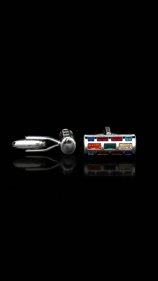 Stained Glass Mosaic Cufflinks