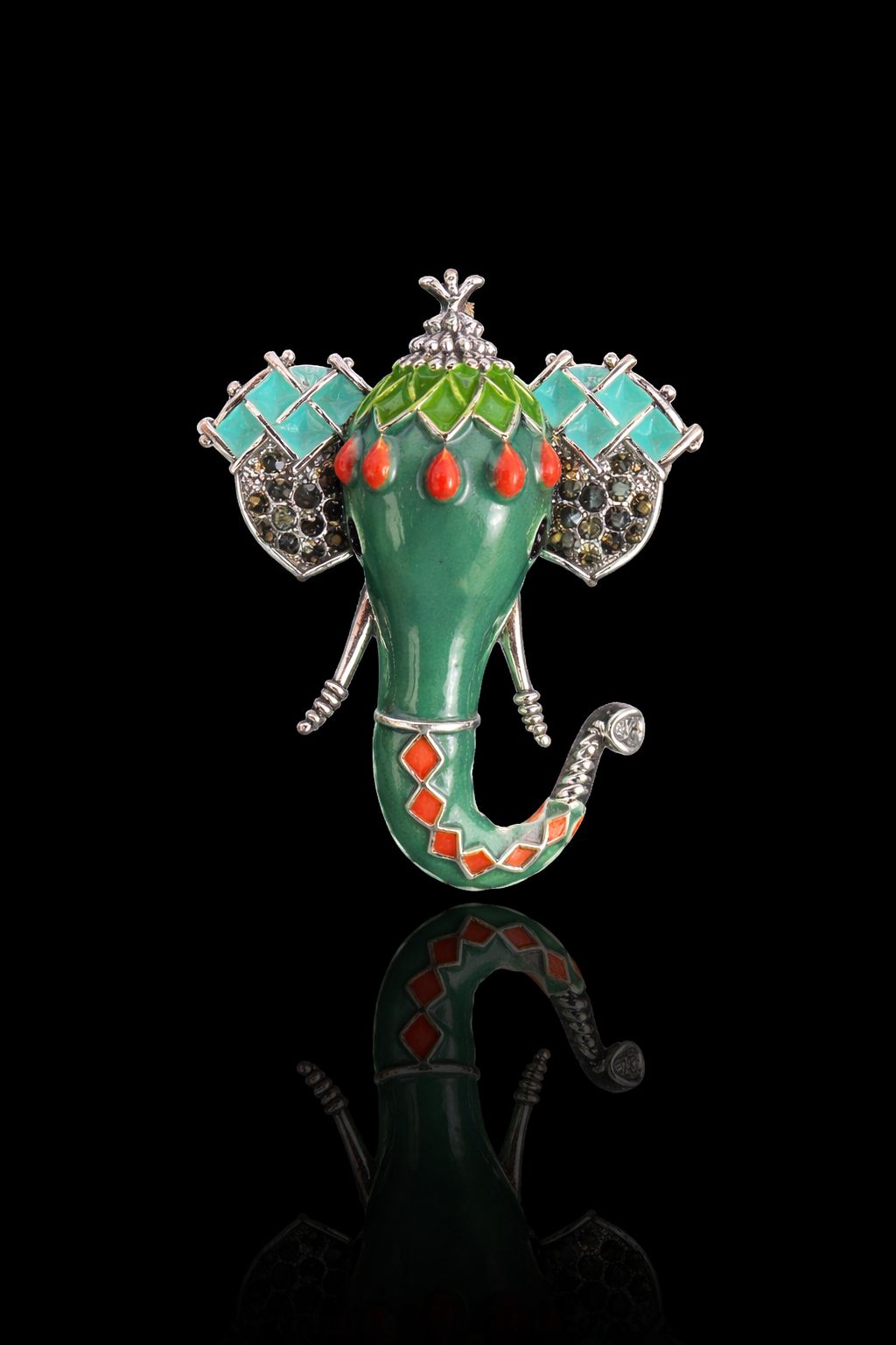 Royal Ganesha Heritage Brooch