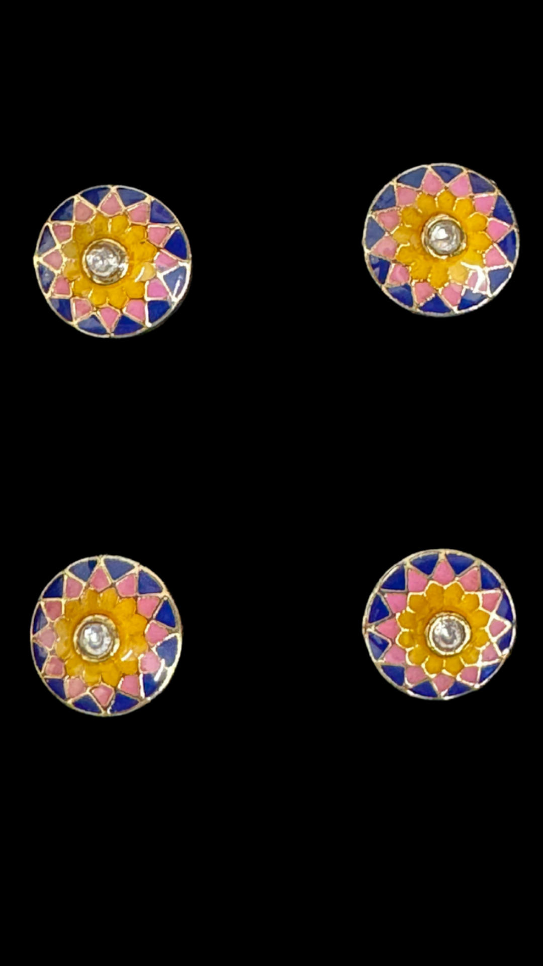 Rang Mahal Crystal Kurta Button