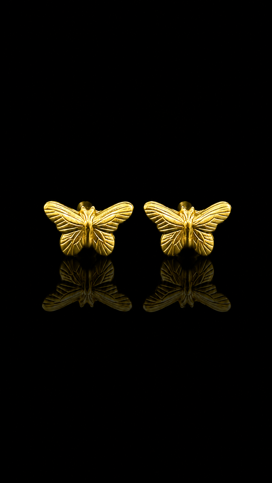 Golden Monarch Butterfly Cufflinks