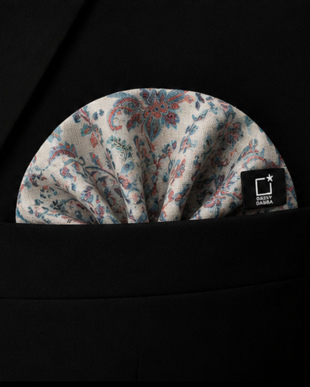 Vintage Paisley Pashmina Kani Pocket Square
