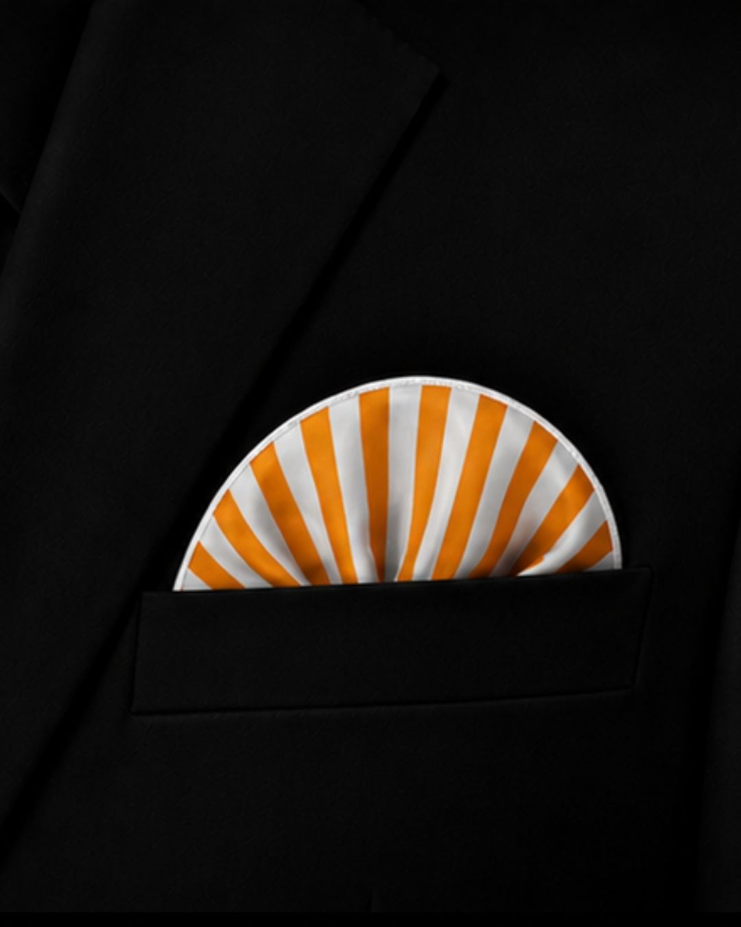 Sunset Stripe Silk Pocket Square