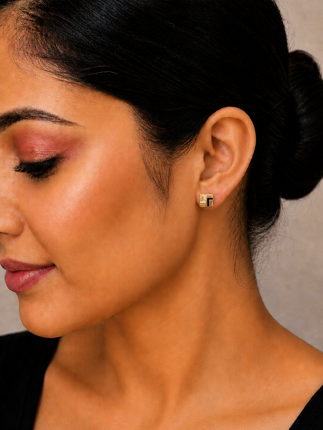 Urban Luxe Geometric Stud Earrings