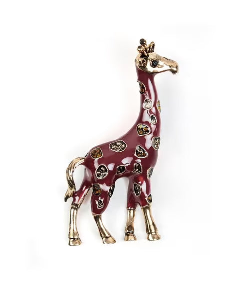 Gilded Giraffe Brooch