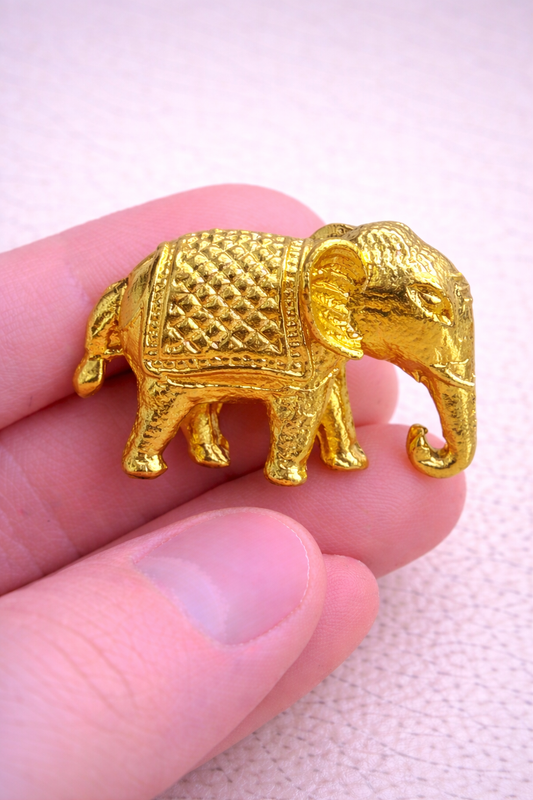 Gajraj Gold Elephant Bandhgala Button