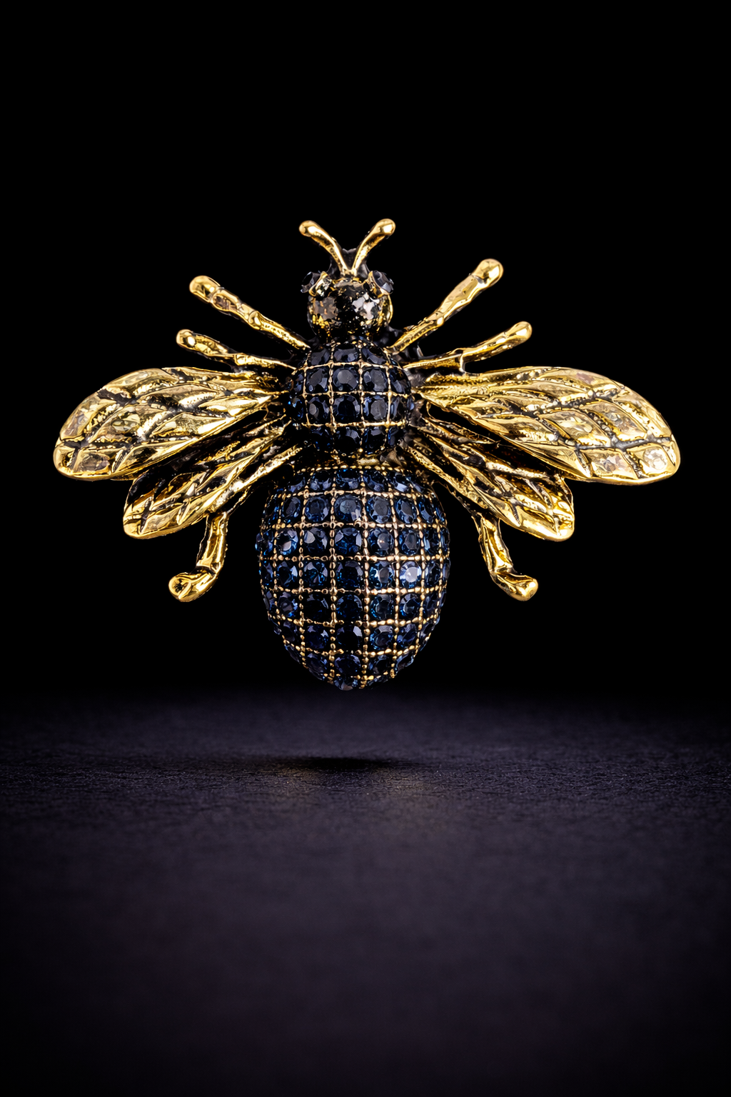 Royal Crystal Bee Brooch