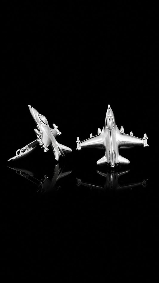 Jet Fighter Aircraft Cufflinks