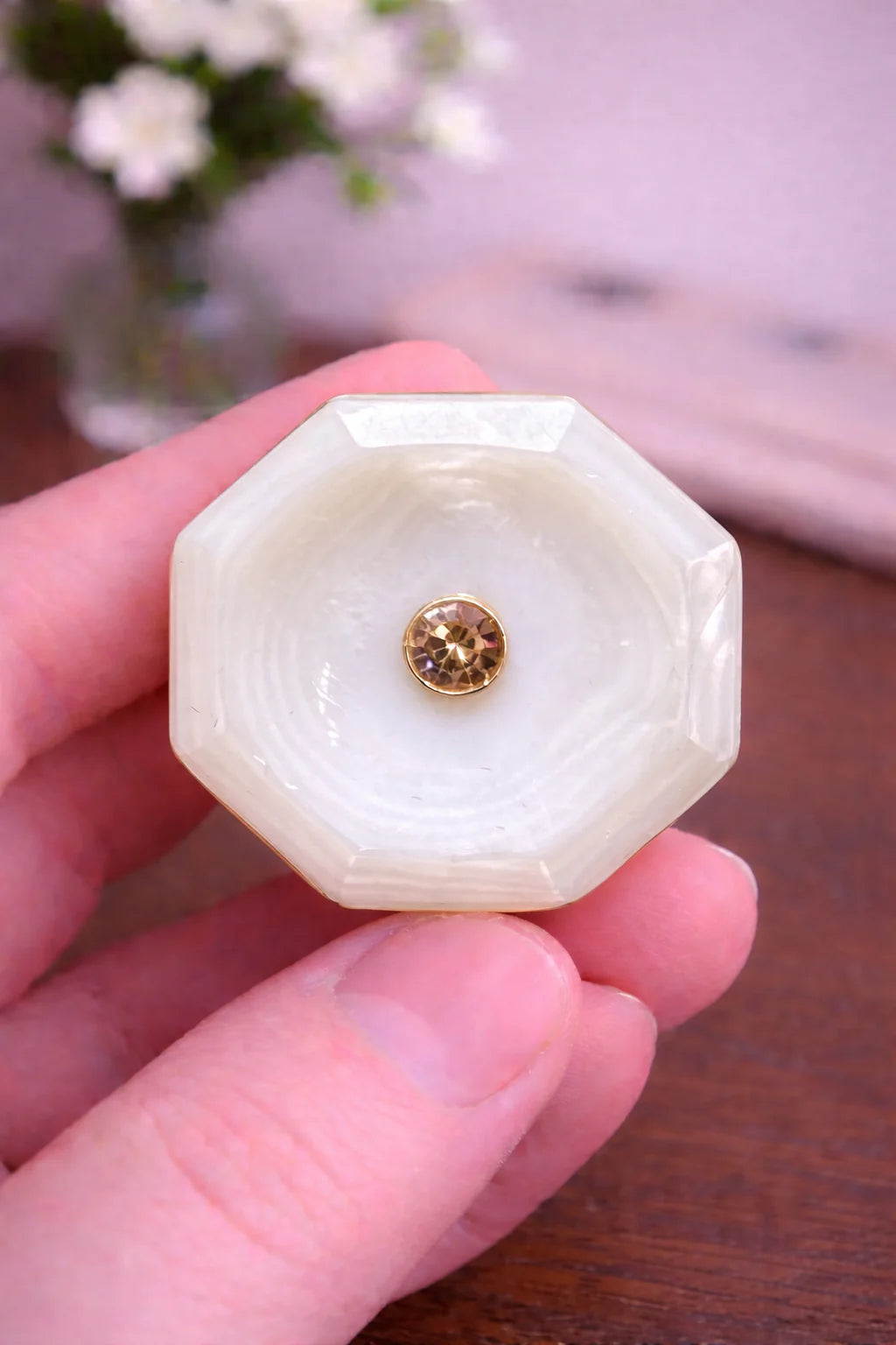 Onyx Crest Bandhgala Button