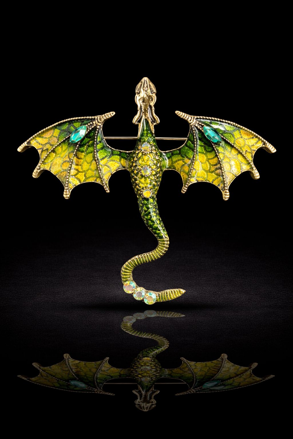 Mythic Dragon Wing Brooch