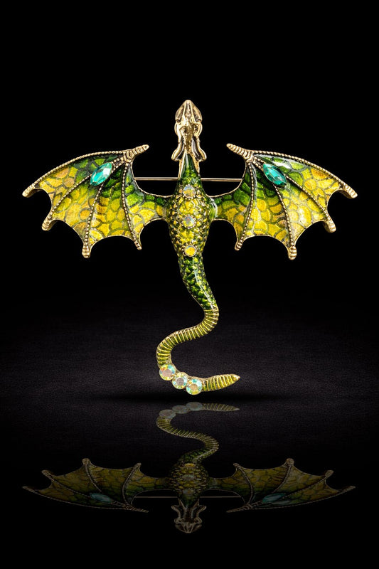 Mythic Dragon Wing Brooch