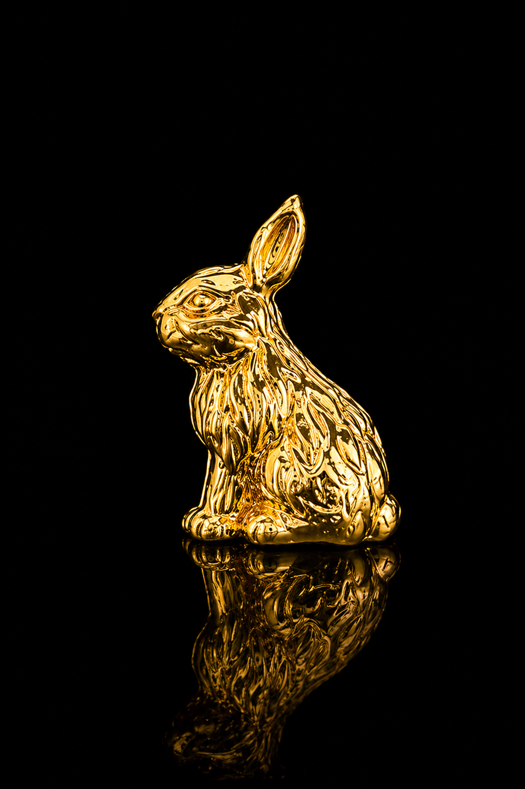 Golden Rabbit Lapel Pin