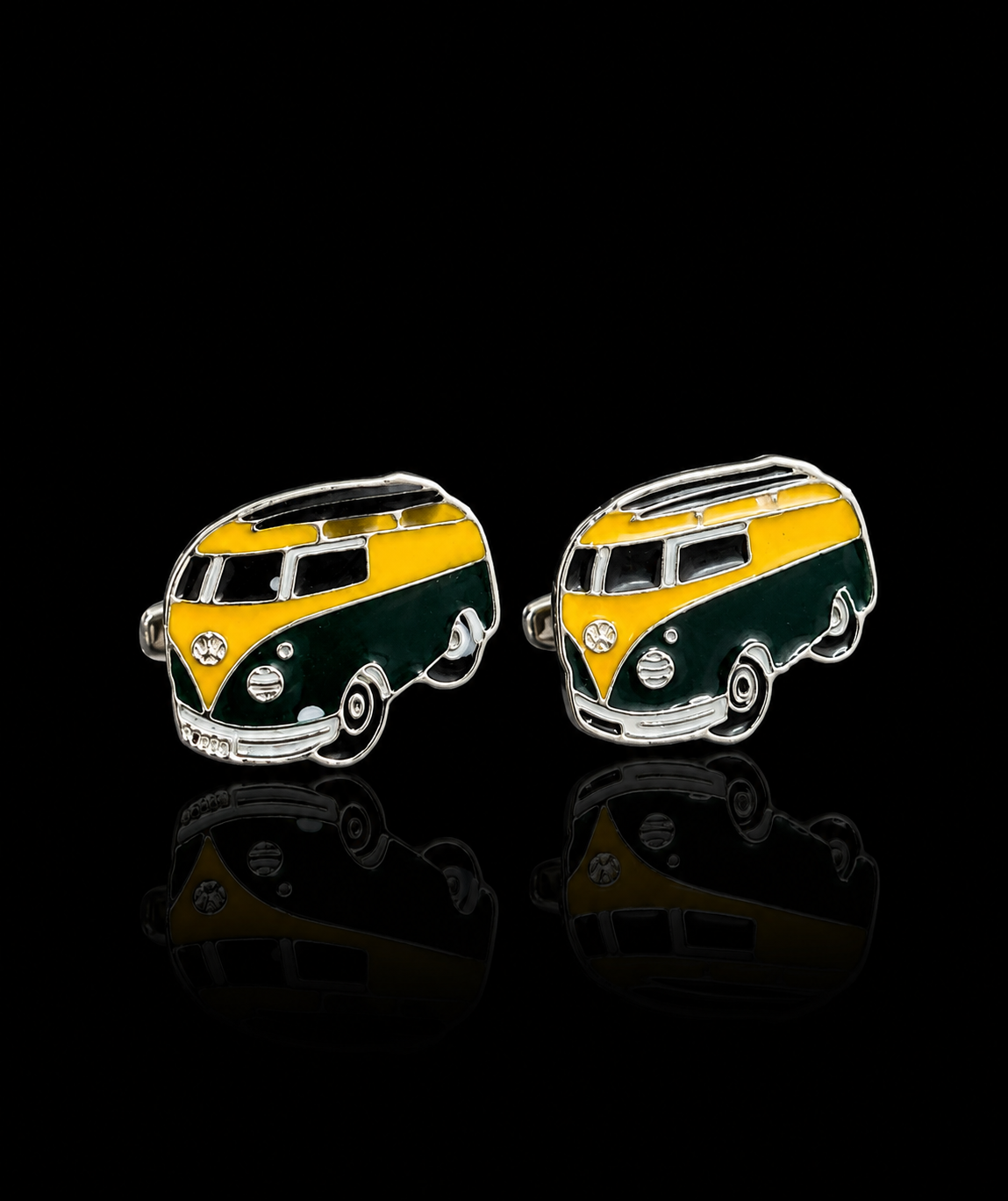 Vintage Camper Van Cufflinks