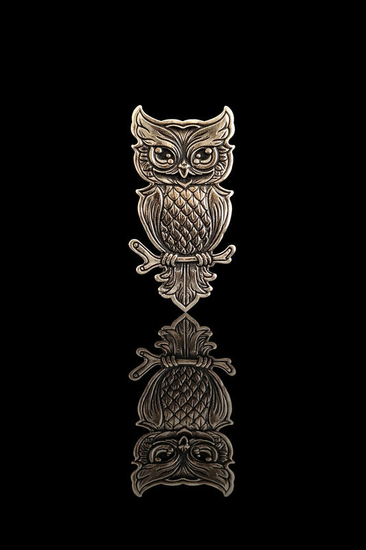 Wise Crest Owl Brooch