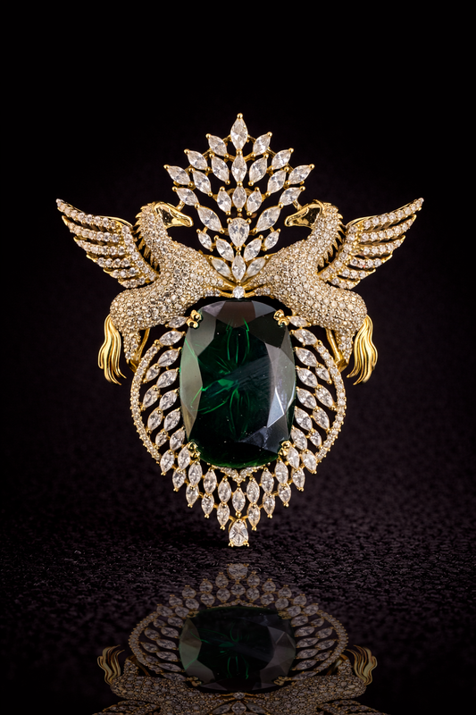 Royal Pegasus Crest Brooch