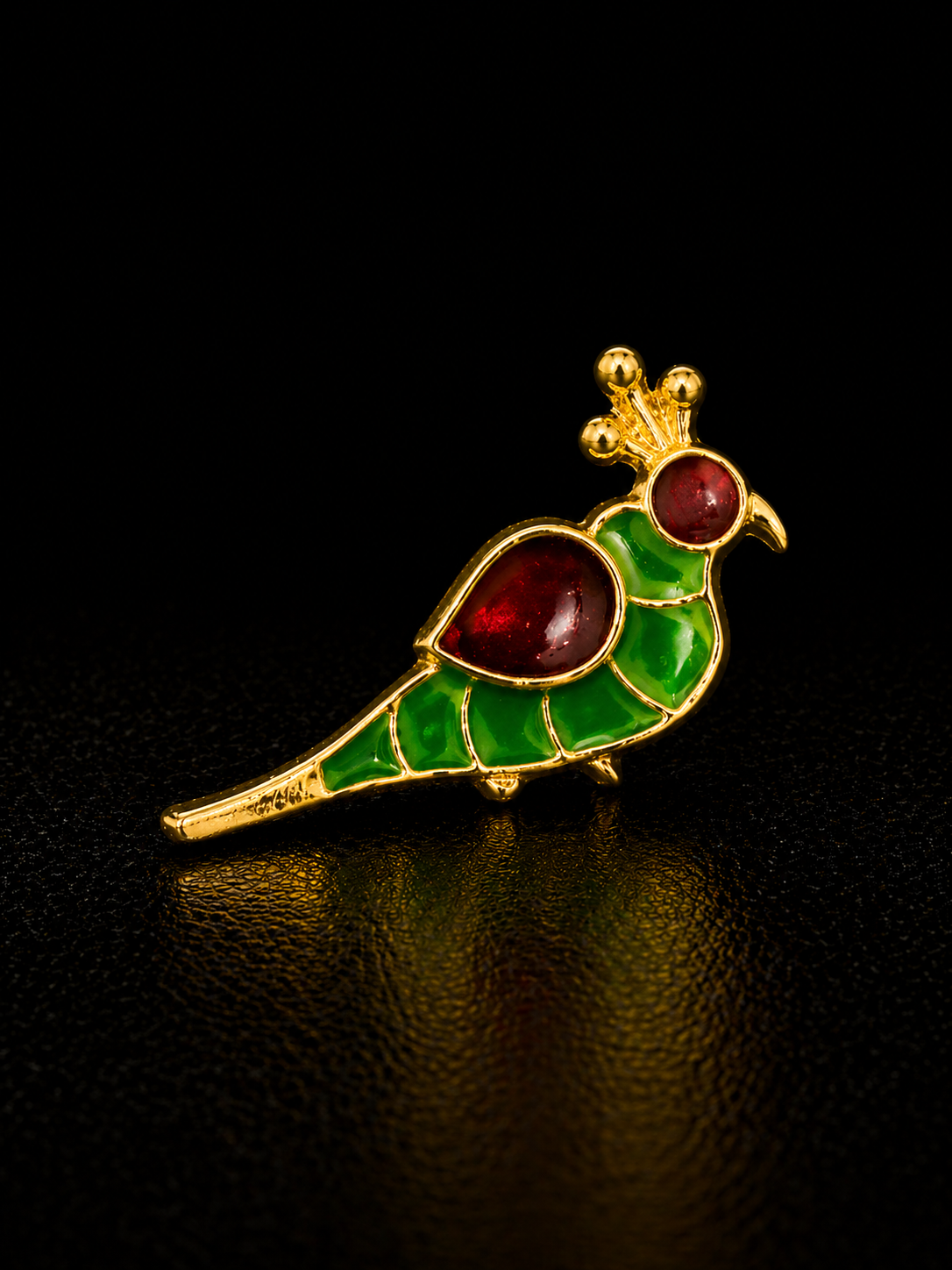 Royal Parrot Brooch