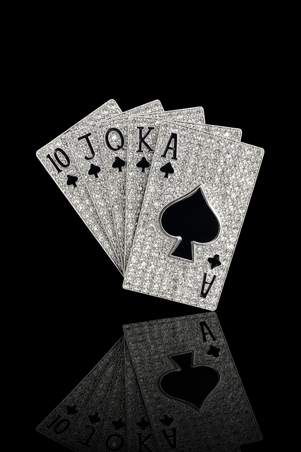 Royal Flush Cards Brooch