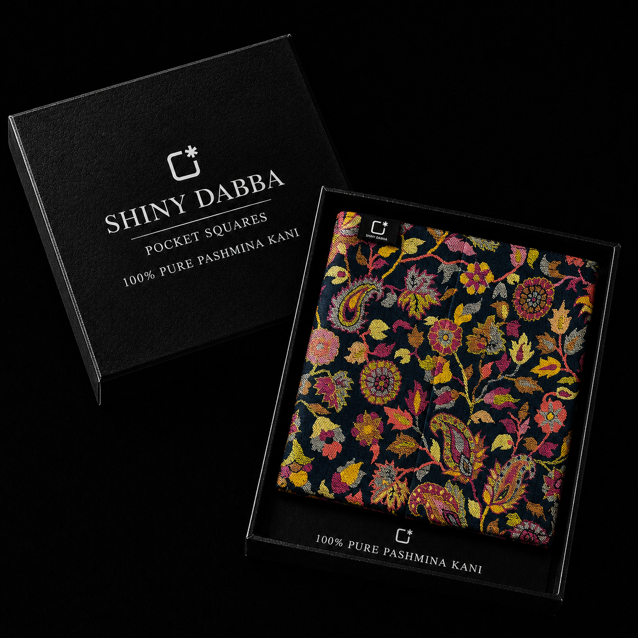 Royal Garden Pashmina Kani Pocket Square