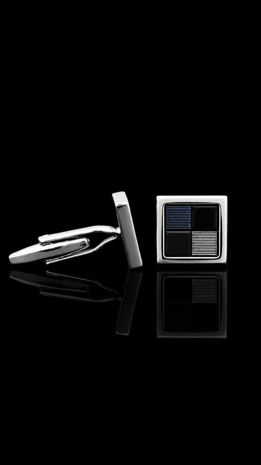 Midnight Grid Cufflinks