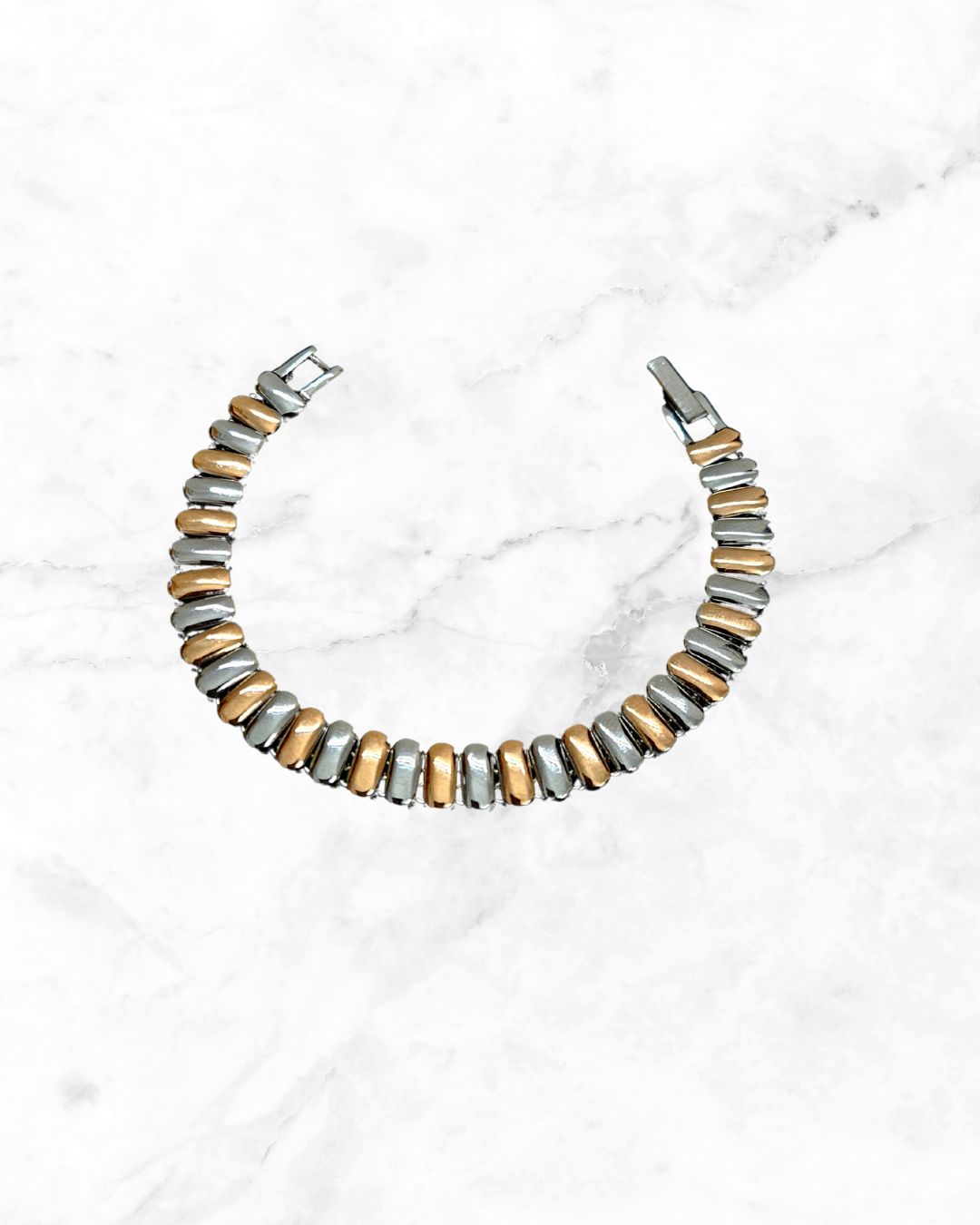 Aurora Dual-Tone Link Bracelet