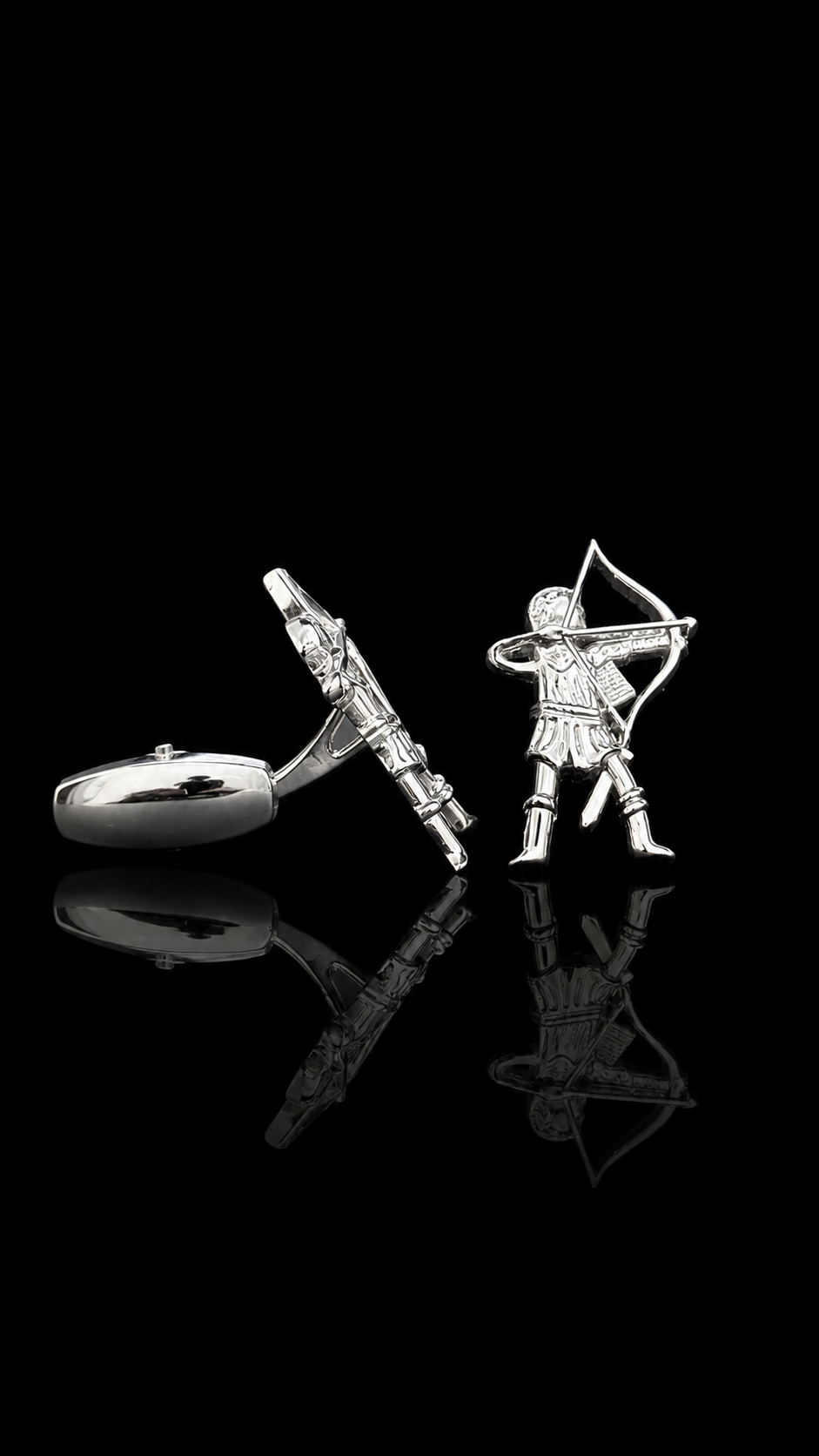 Royal Archer Silver Cufflinks